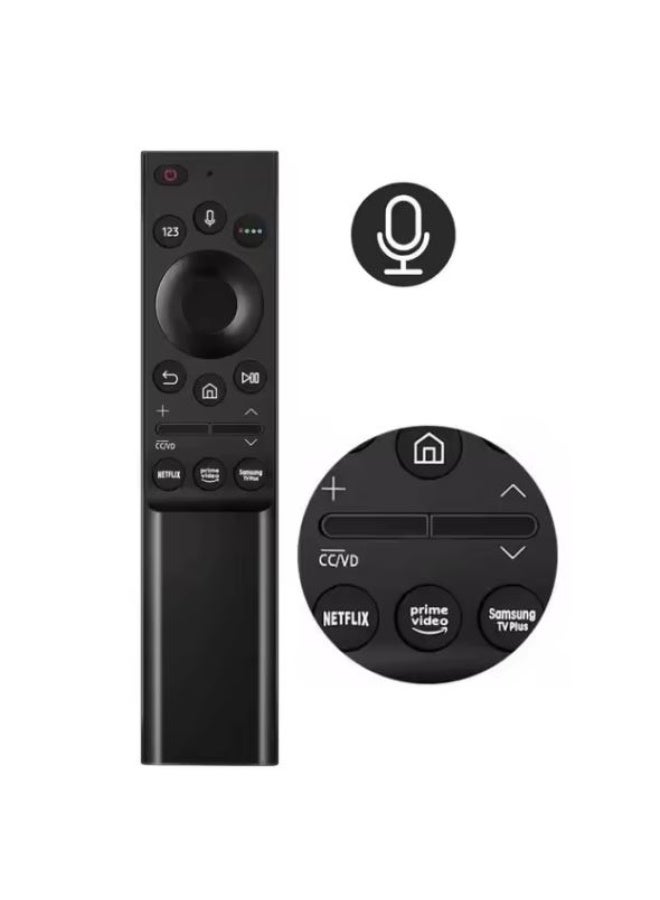 Remote Original Voice Remote Control Model BN59-01363A Replacement Remote Control Compatible for Samsung Smart TVs Compatible with QLED Series UE43AU7100U UE43AU7500U with Netflix Prime Video - Image 2